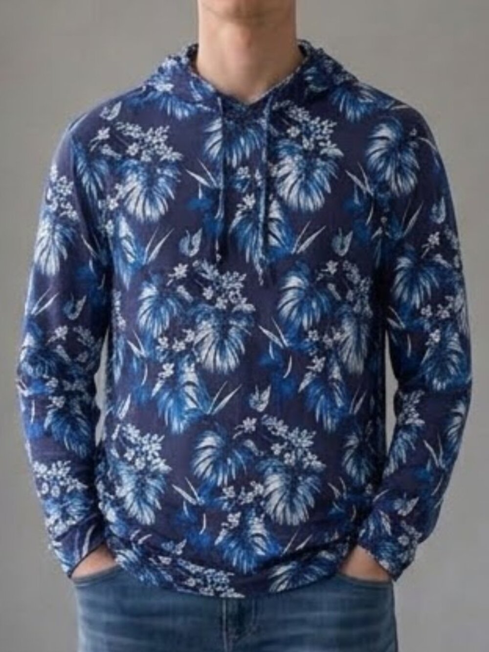 Polo Sport Ralph Lauren Tropical Hawaiian Light Hooded Sweatshirt Hoodie Men's M